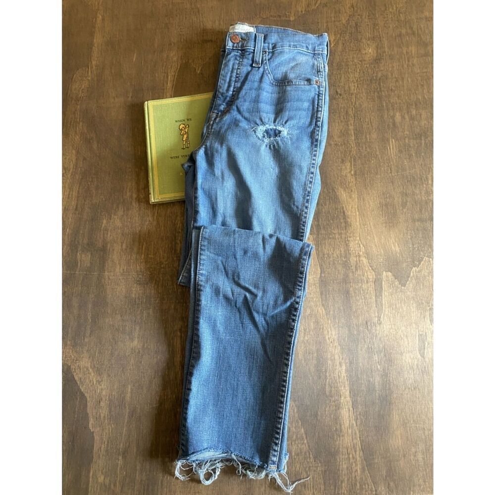 Madewell Classic Blue Distressed Slim Fit Jeans